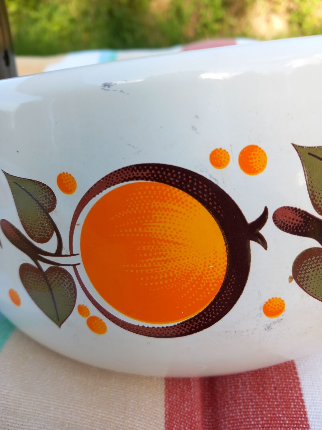 Vintage enamelled kettle