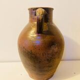 Impressive terracotta pitcher from the 19th century, entirely handmade.