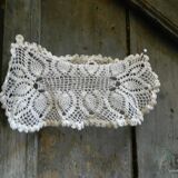 French lace cream placemat in cotton