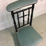 Church kneeler authentic blue velvet