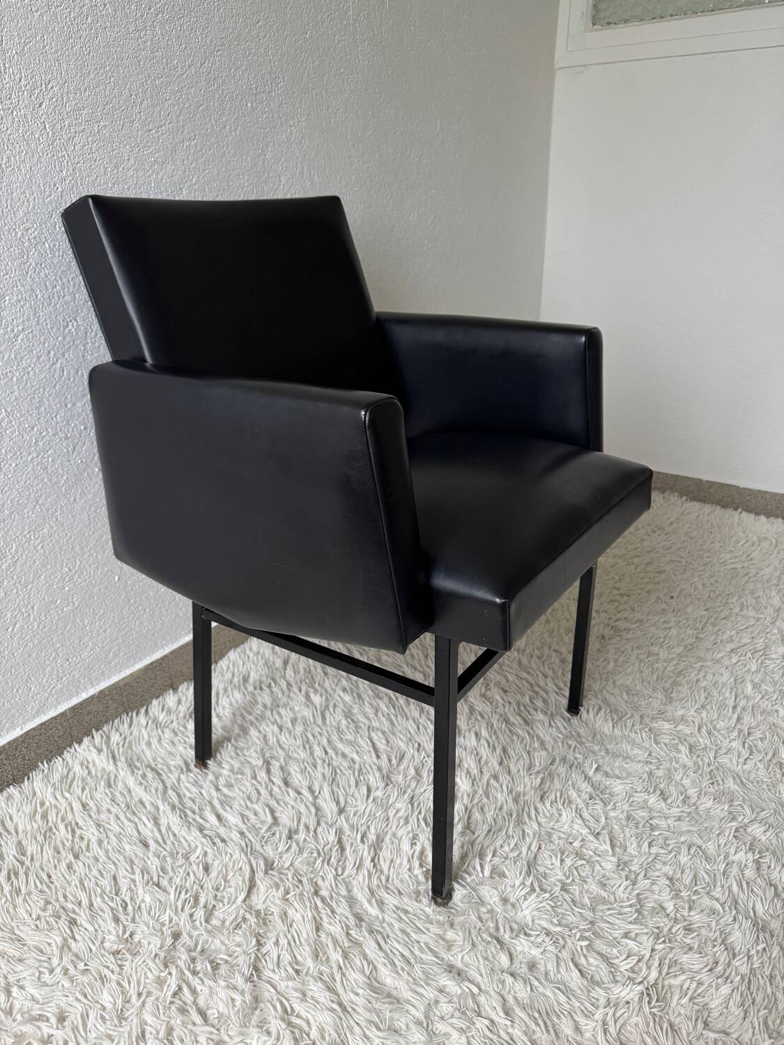 Black armchair, 50s design
