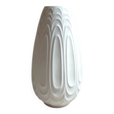 Large porcelain floor vase with relief by H&C Heinrich, West-Germany 1960s
