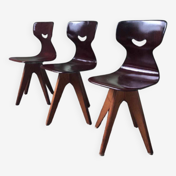 Vintage Smile chairs by Adam Stegner, old designer seats