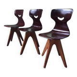 Chaises vintage Smile de Adam Stegner, sièges anciens design