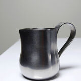 Set of 4 vintage bar measures in brushed stainless steel from the 60s-70s.