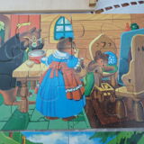 Box of 4 wooden puzzles boucle d'or