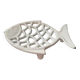Porte savon vintage poisson en fonte émaillée