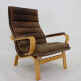 1970s Yngve Ekström "Contino" Leather Armachair,Sweden