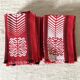 Serviettes vintage en coton