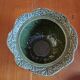 Vintage earthenware soup tureen with cabbage leaves - Silea