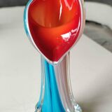 Arum Flower/Jack in the Pulpit Vase. Made of Murano blown glass. Height 20 cm