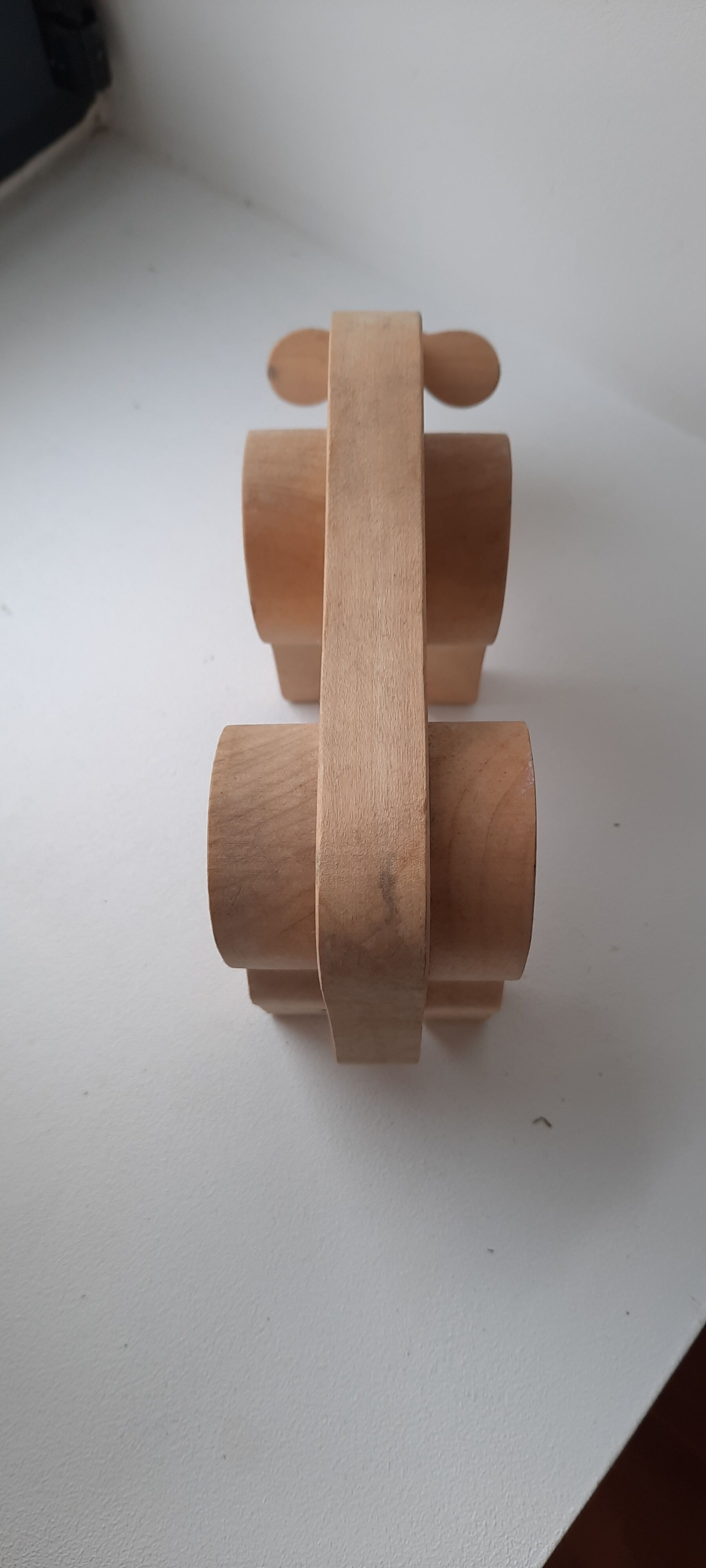 Decorative wooden cow or toy