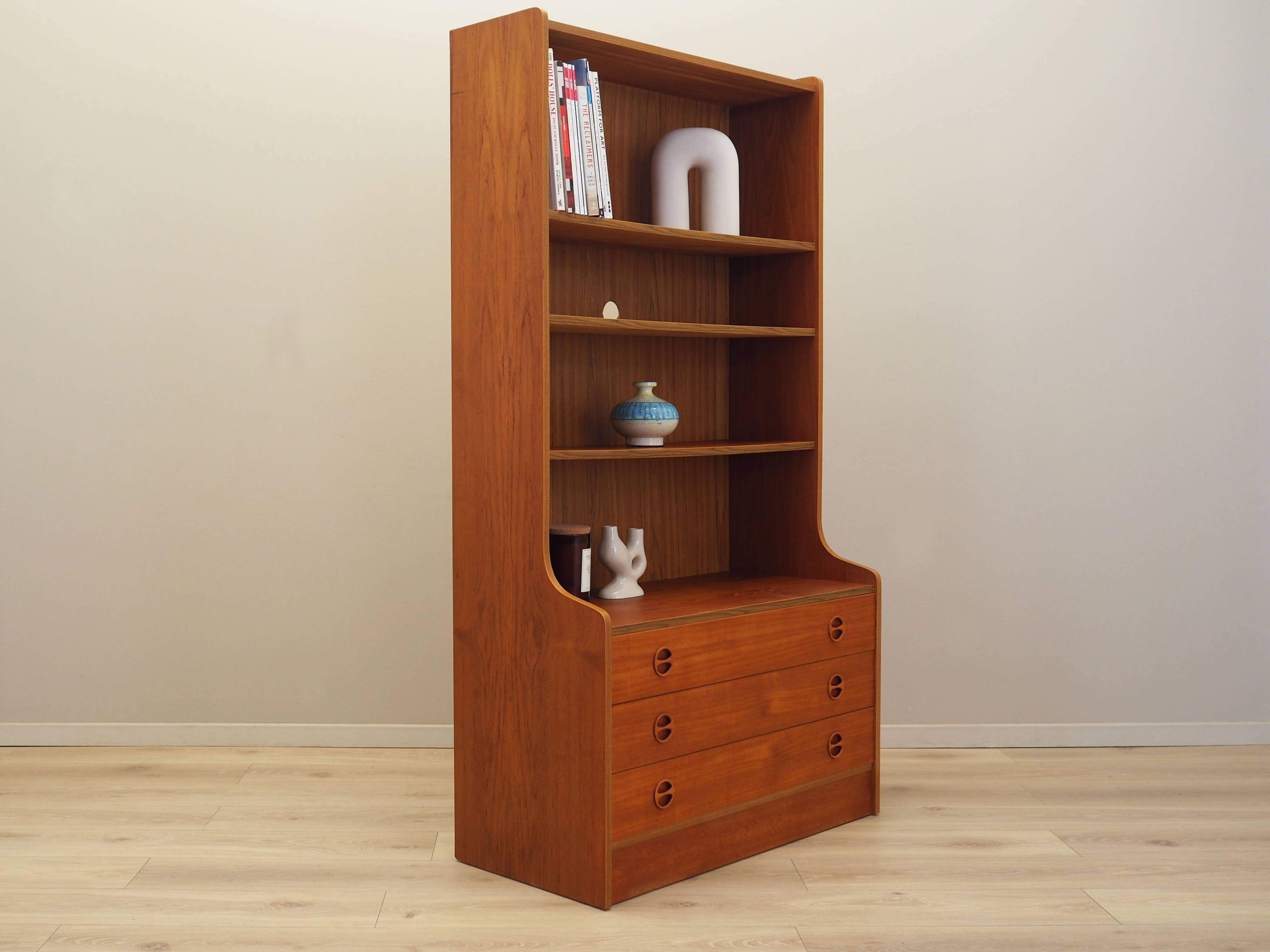 Teak bookcase, Danish design, 1960s, production: Denmark