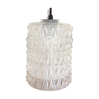 Chiseled glass hanging lamp