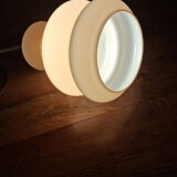 Pair of opaline pendants, Bubble, Beige, 1960