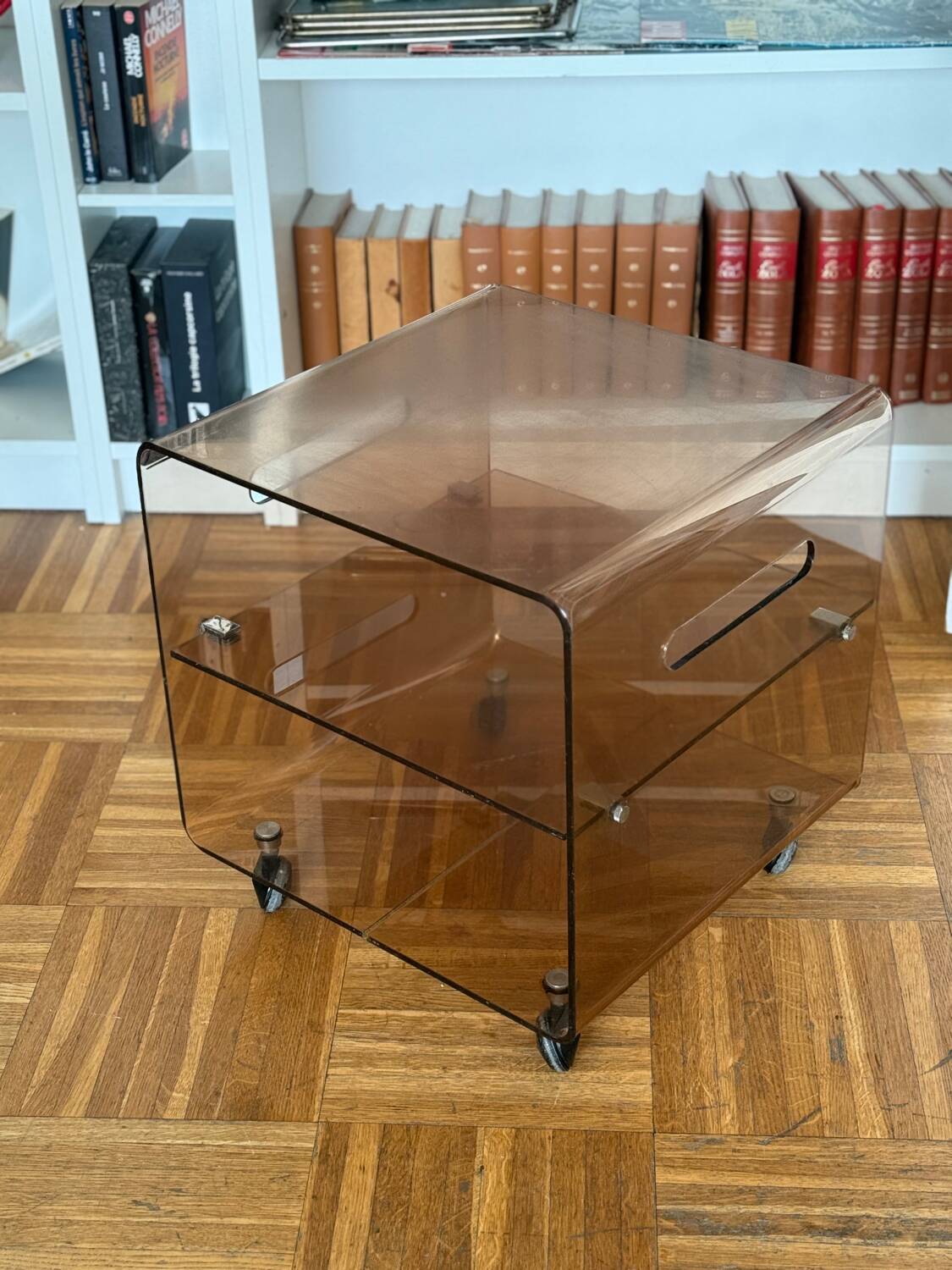 Smoked Plexiglas coffee table