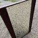Large vintage wicker and wood mirror