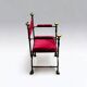 Fauteuil Curule En Fer Et Bronze Dans Le Style Du XVIIème Siècle époque XXéme - Fauteuil En X