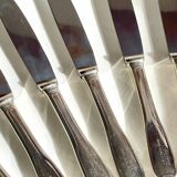 8 Table Knives A. Krupp Italy Vintage