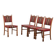 Brutalist Oak Dining Chairs by H. Kjærnulf, Denmark, 1960s, Set of 4