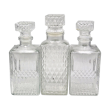 Vintage carafes chiseled glass