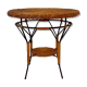 Table low table vintage rattan
