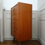 Chiffonier / semainier teak of the 1950s