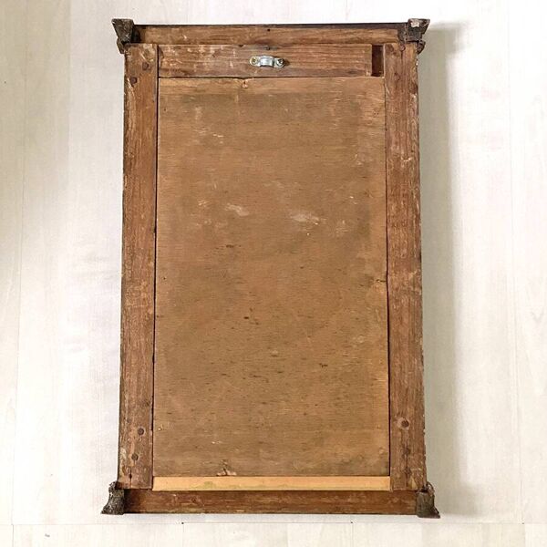 Petit miroir doré style louis XVI