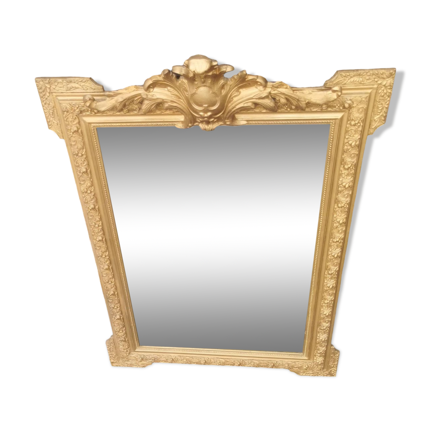 Louis XV style gilded mirror