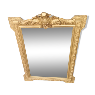 Louis XV style gilded mirror