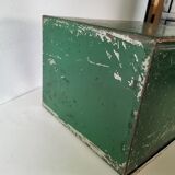 Ancienne Boîte à archives en métal / casier de notaire