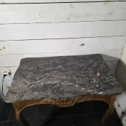 Console/table de milieu style Louis XV doré XIXè 