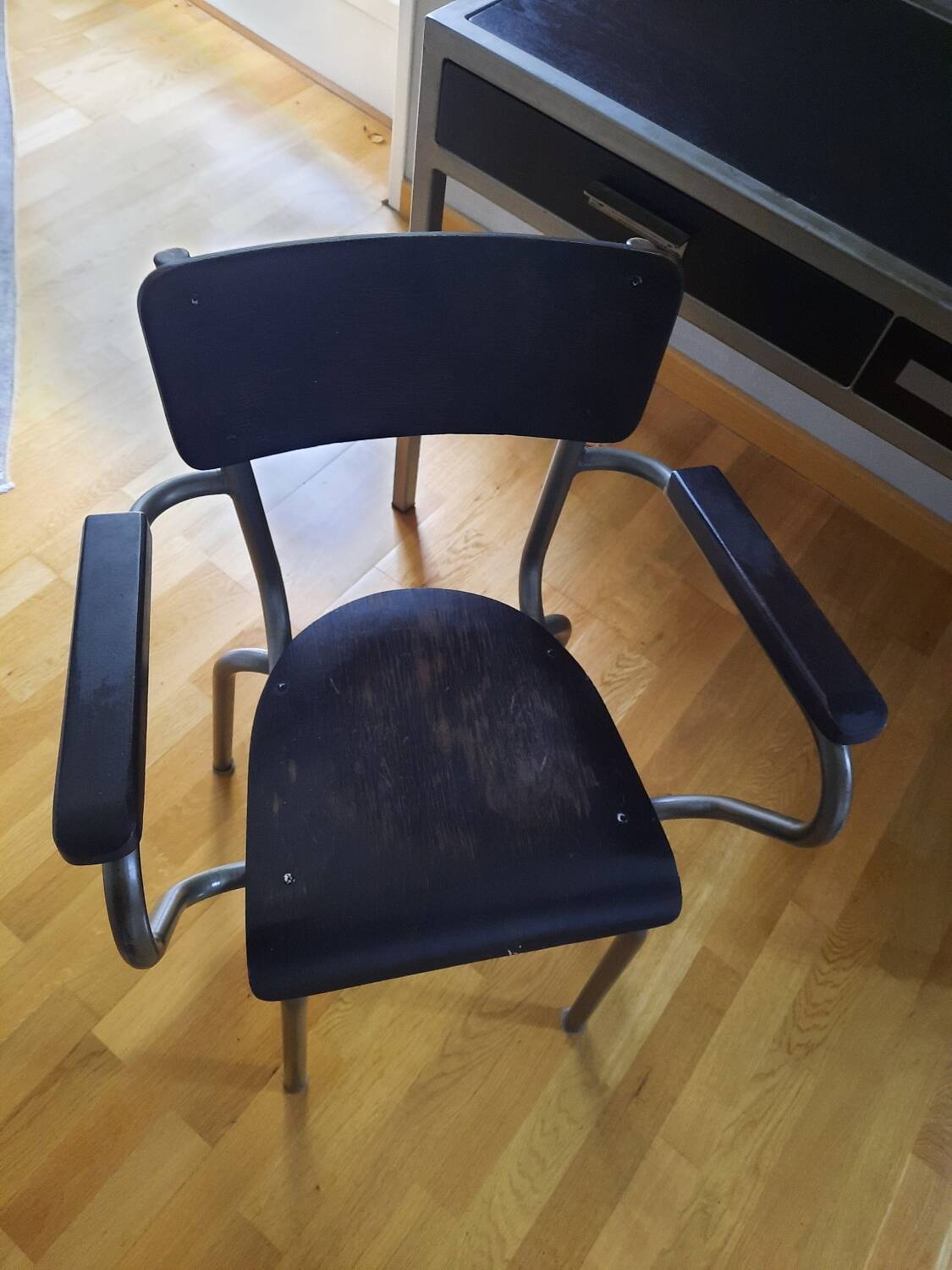 Desk and chair, industrial style