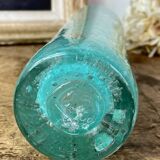 Tubular bubble glass vase