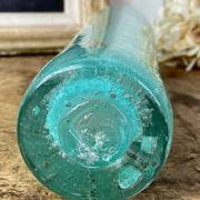Vase tubulaire en verre bullé