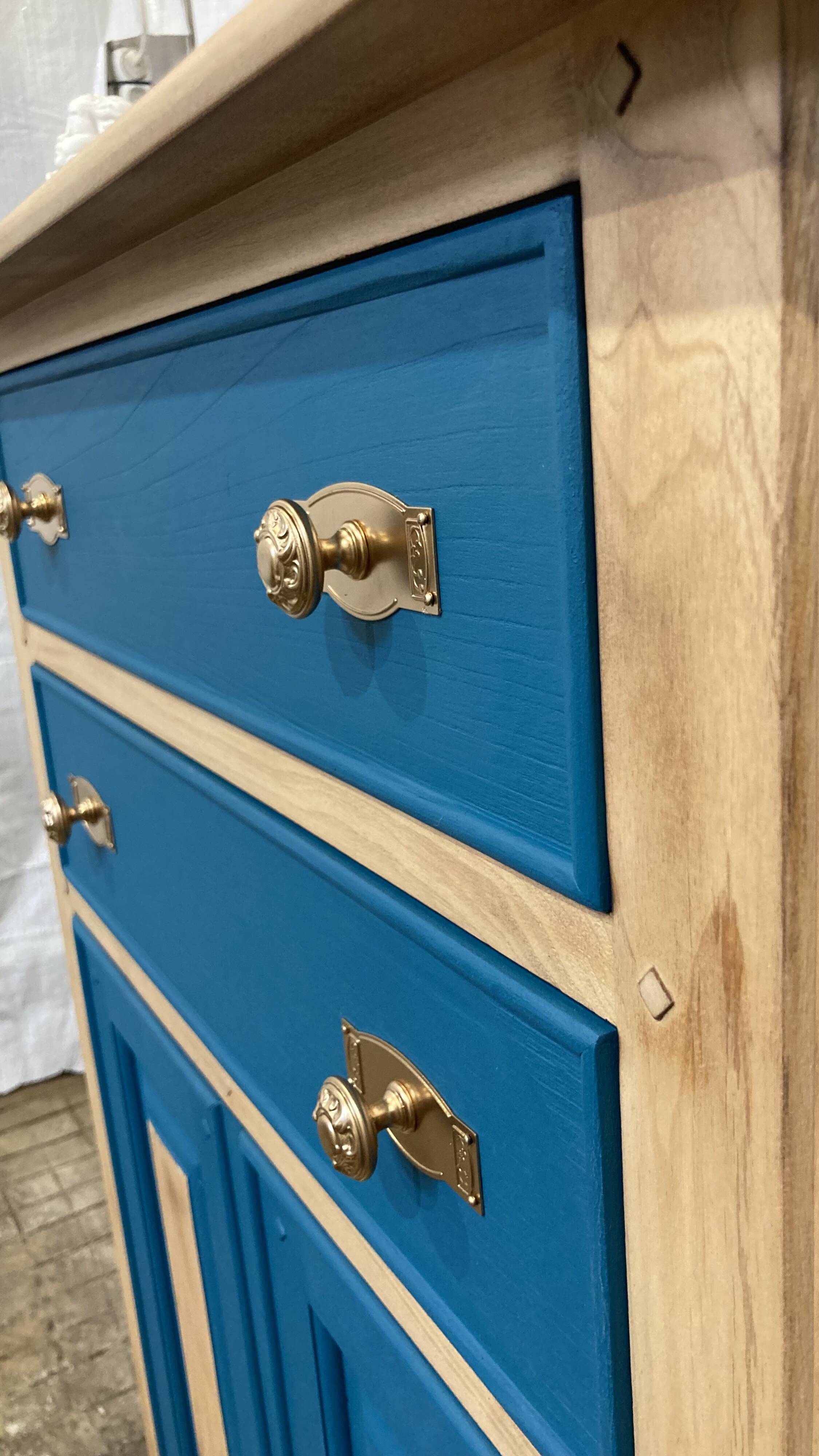 Refurbished wooden sideboard or entrance cabinet