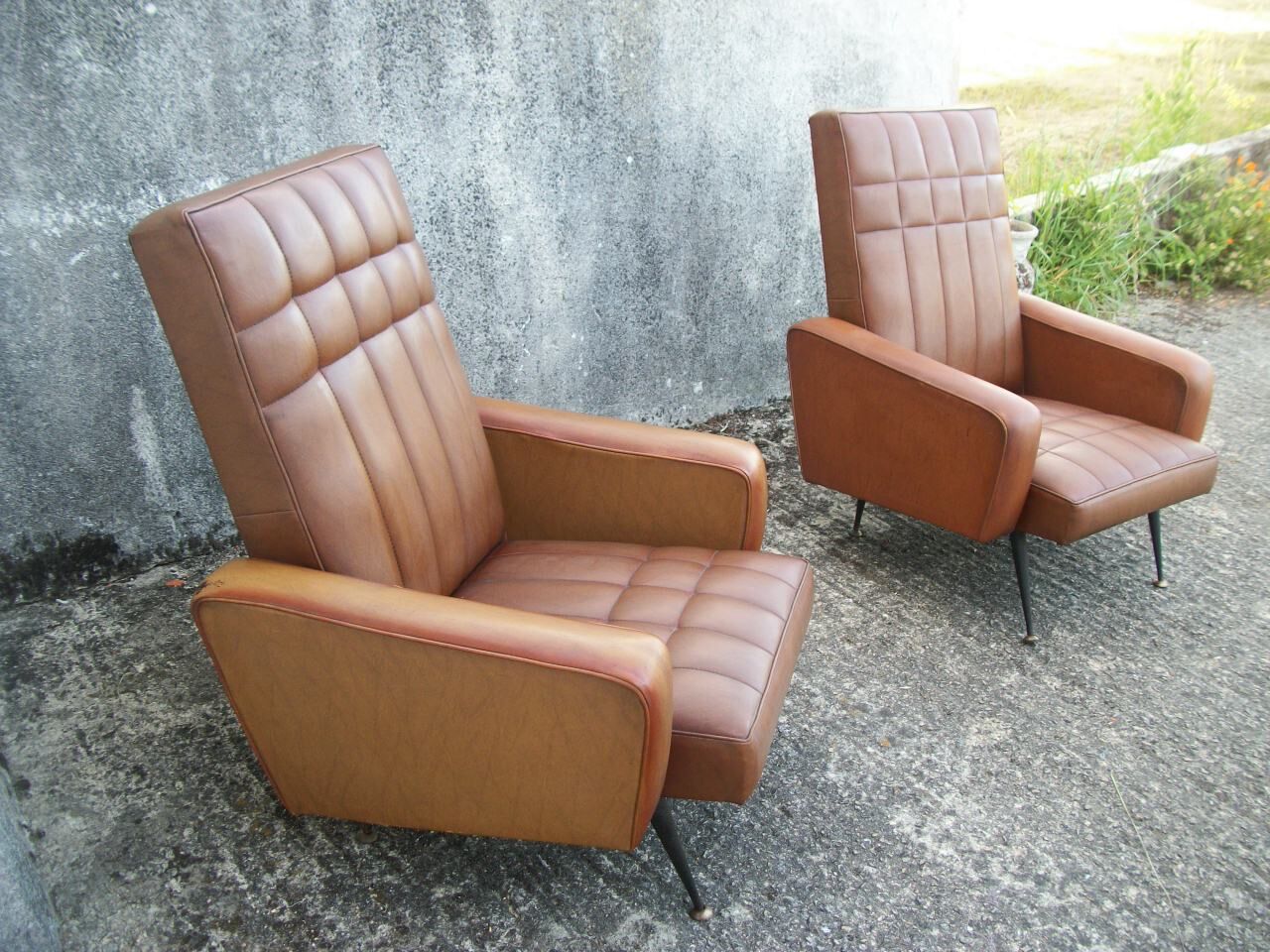 Vintage pair of armchairs