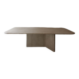 Rectangular travertine coffee table, circa 1970