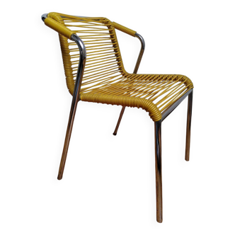 Fauteuil scoubidou vintage enfant