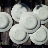 6 assiettes creuses HBCM