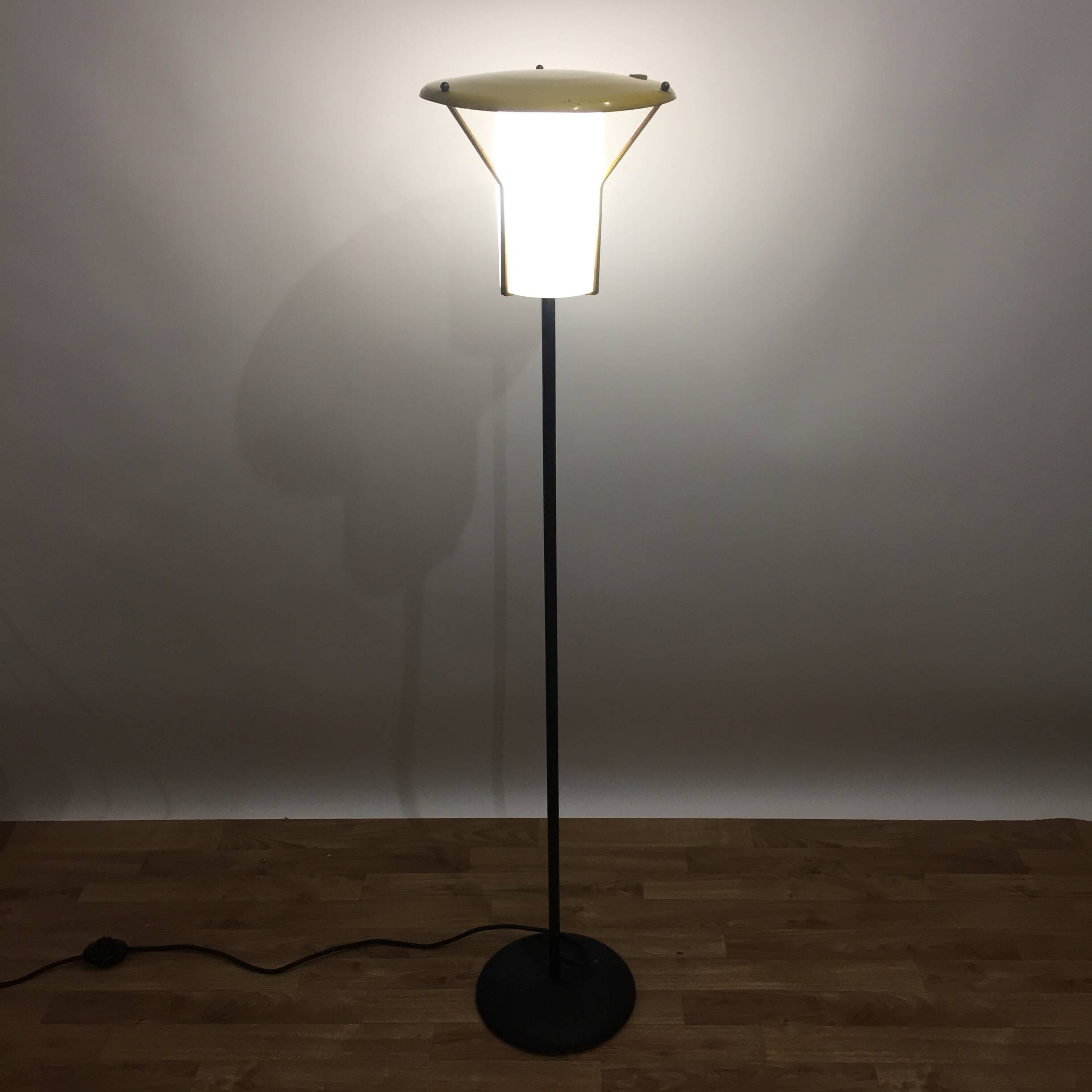 Modernist reading floor lamp from the 1960s