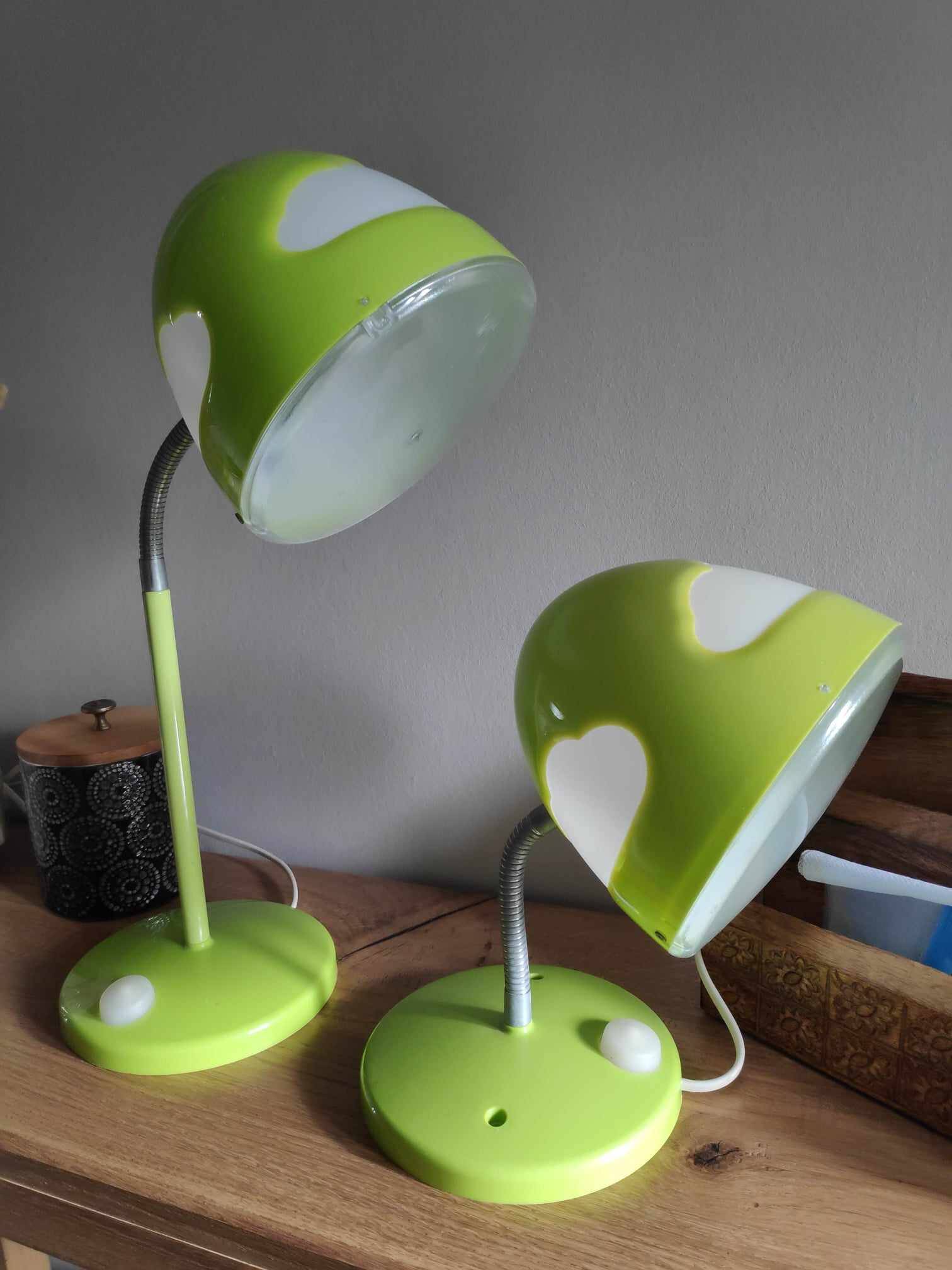 Ikea Shojig desk lamp and bedside lamp
