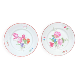 Pair of painted and signed Limoges porcelain plates