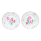 Pair of painted and signed Limoges porcelain plates