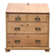 Commode, English slant-front desk, 19th century.