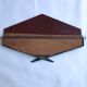 Small vintage art deco mirror of the 30s in metal in the shape of a diamond 59x35cm
