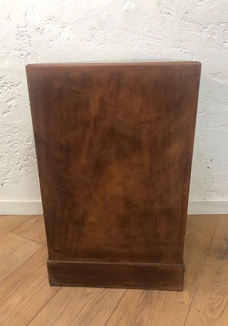 Wooden vintage corner low cabinet