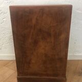 Wooden vintage corner low cabinet
