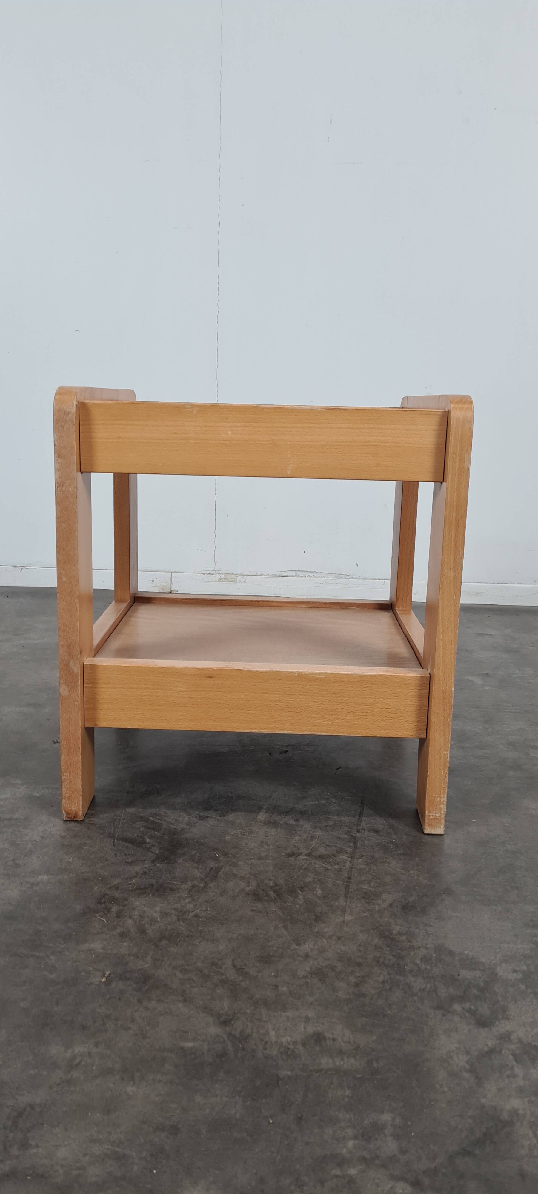 Vintage pine bedside table