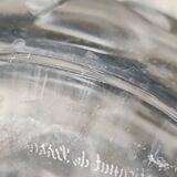 Lorraine crystal design carafe/gérard model. empire style decor. height 28 cm